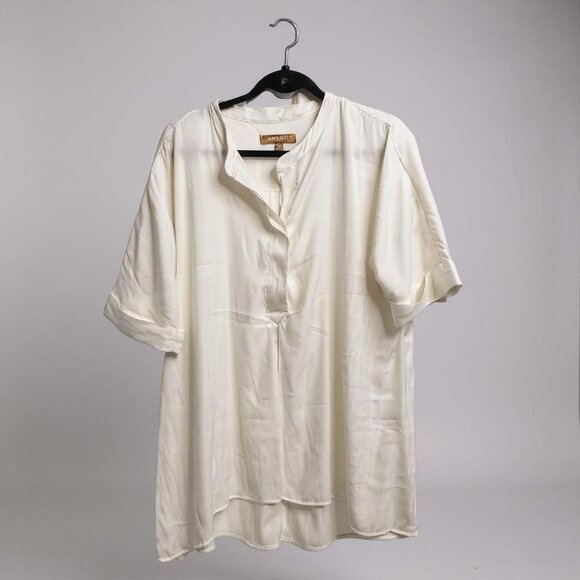 Ellen Tracy Affinity‎ blouse in chalk white XL - Picture 2 of 10